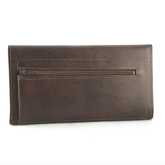 ROLFS Vintage Women's Brown Leather Trifold Wallet Snap Closure - Picture 4 of 15